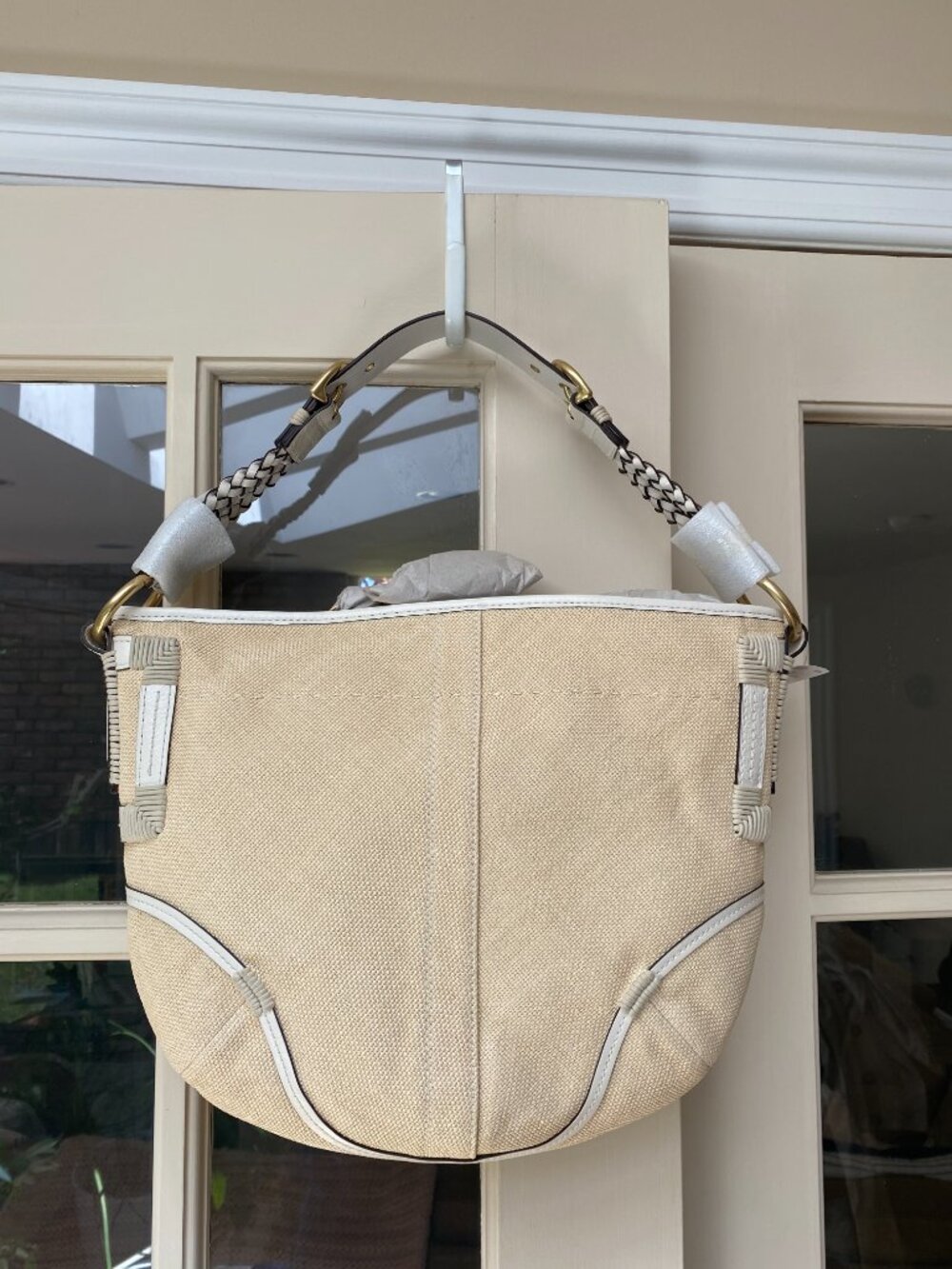 Vintage Coach Soho Straw Large Hobo NWT - Picture 2 of 8